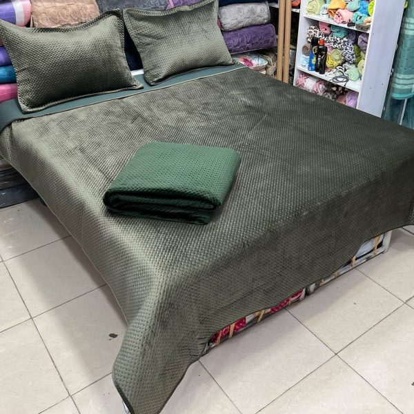 رو تختی مخمل کریستال دو نفره