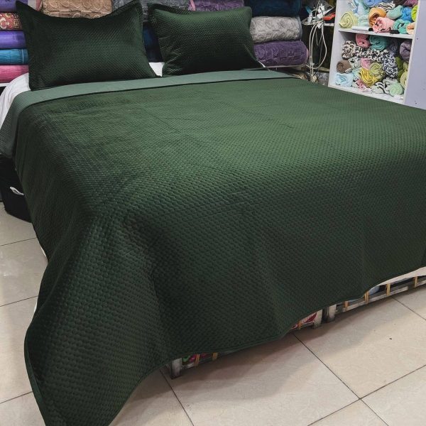 رو تختی مخمل کریستال دو نفره